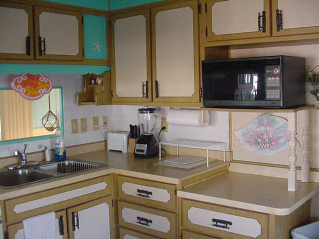 kitchen double sink & microwave | Jean Brooks, Licensed Real Estate